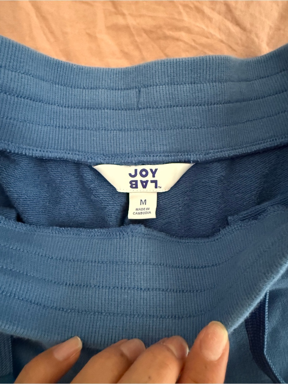 JoyLab Blue & Gray Athletic Drawstring Shorts - Picture 5 of 5